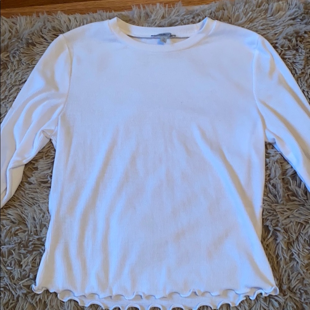 white crop top